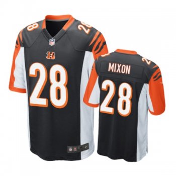 Cincinnati Bengals #28 Joe Mixon Black Nike Game Jersey - Men's