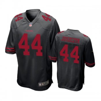 San Francisco 49ers #44 Kyle Juszczyk Black Nike Game Jersey - Men's