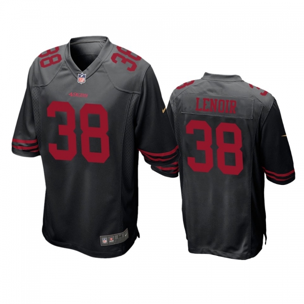 San Francisco 49ers Deommodore Lenoir Black Game Jersey