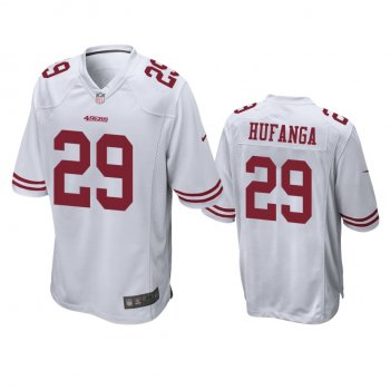 San Francisco 49ers Talanoa Hufanga White Game Jersey