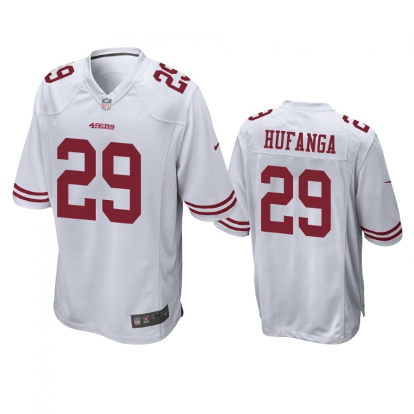 San Francisco 49ers Talanoa Hufanga White Game Jersey