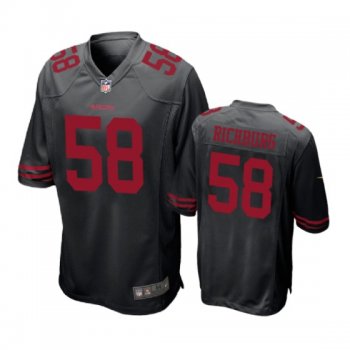 San Francisco 49ers #58 Weston Richburg Black Nike Game Jersey - Men's