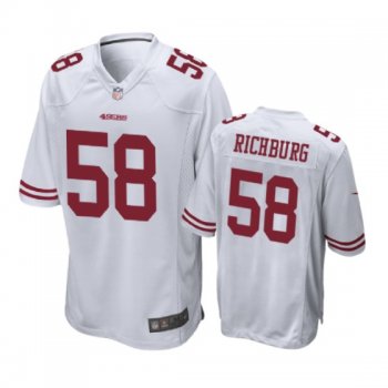 San Francisco 49ers #58 Weston Richburg White Nike Game Jersey - Men's