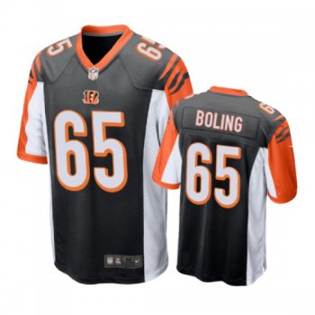 Cincinnati Bengals #65 Clint Boling Black Nike Game Jersey - Men's