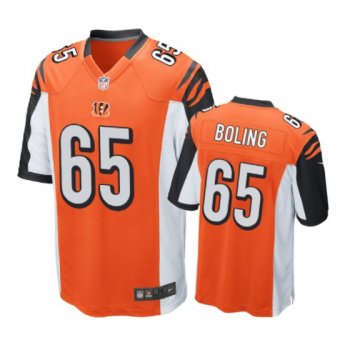 Cincinnati Bengals #65 Clint Boling Orange Nike Game Jersey - Men's