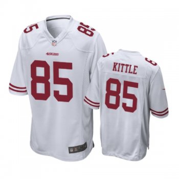 San Francisco 49ers #85 George Kittle White Nike Game Jersey - Men's