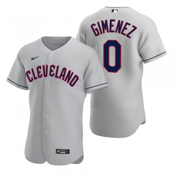 Men's Cleveland Guardians Andres Gimenez Gray 2022 Authentic Road Jersey