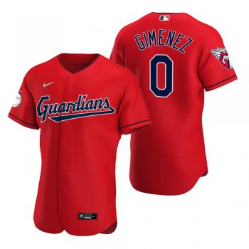 Men's Cleveland Guardians Andres Gimenez Red Authentic Alternate Jersey