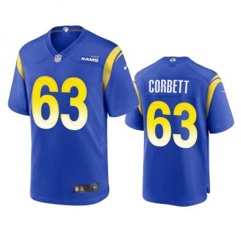 Los Angeles Rams Austin Corbett Royal Game Jersey