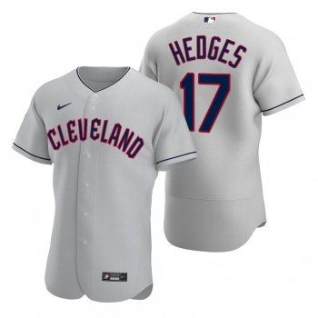 Men's Cleveland Guardians Austin Hedges Gray Authentic Road Jersey