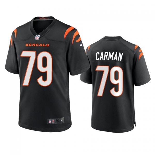 Cincinnati Bengals Jackson Carman Black Game Jersey