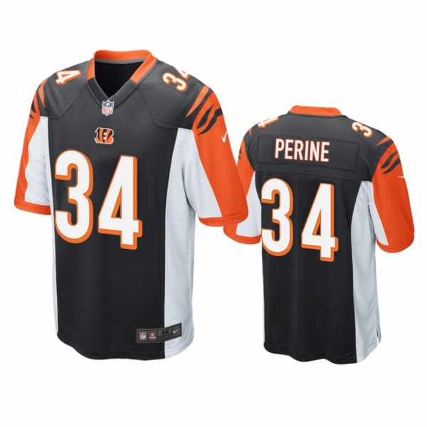 Cincinnati Bengals Samaje Perine Black Game Jersey