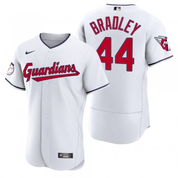 Men's Cleveland Guardians Bobby Bradley White Authentic Home Jersey