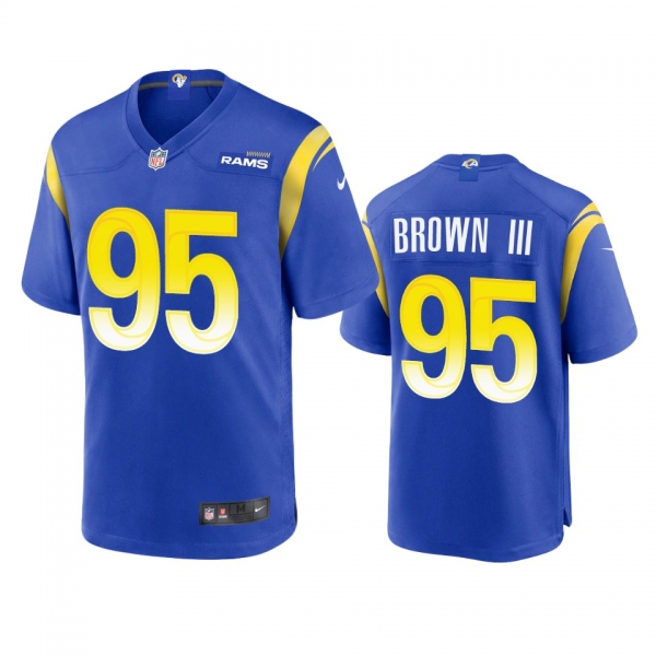 Los Angeles Rams Bobby Brown III Royal Game Jersey