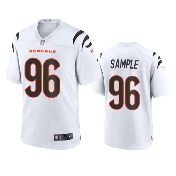 Cincinnati Bengals Cameron Sample White Game Jersey