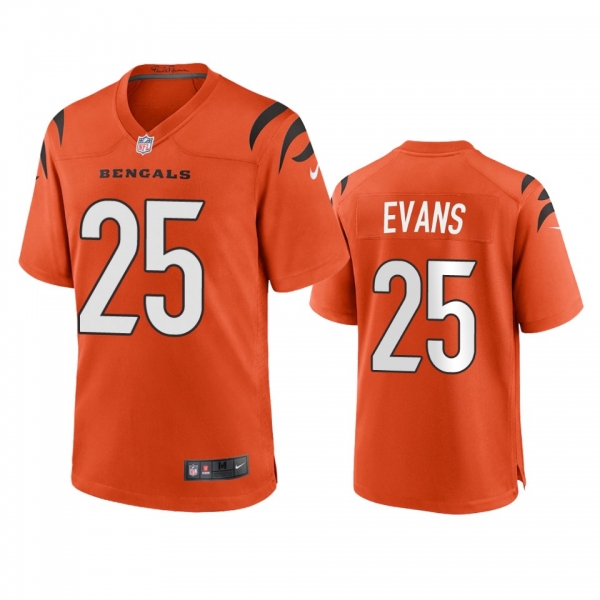 Cincinnati Bengals Chris Evans Orange Game Jersey