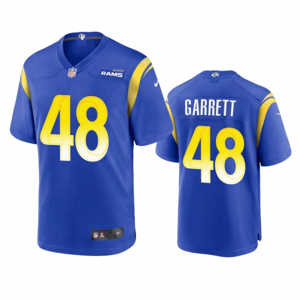 Los Angeles Rams Chris Garrett Royal Game Jersey