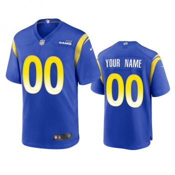 Los Angeles Rams Custom Royal Game Jersey