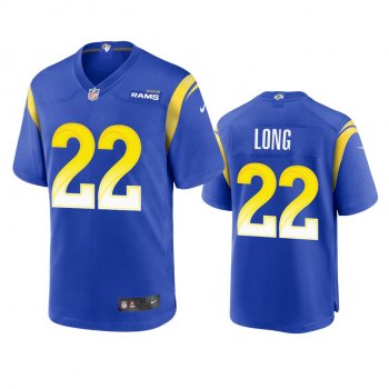 Los Angeles Rams David Long Royal Game Jersey