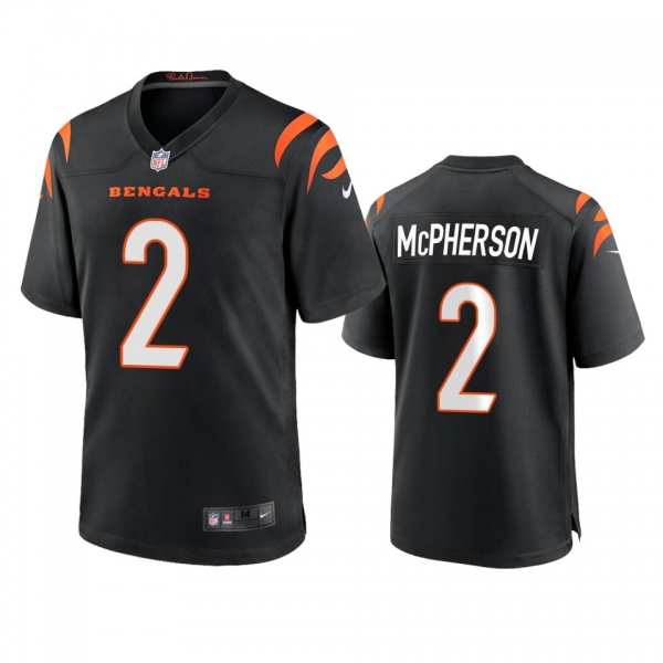 Cincinnati Bengals Evan McPherson Black Game Jersey