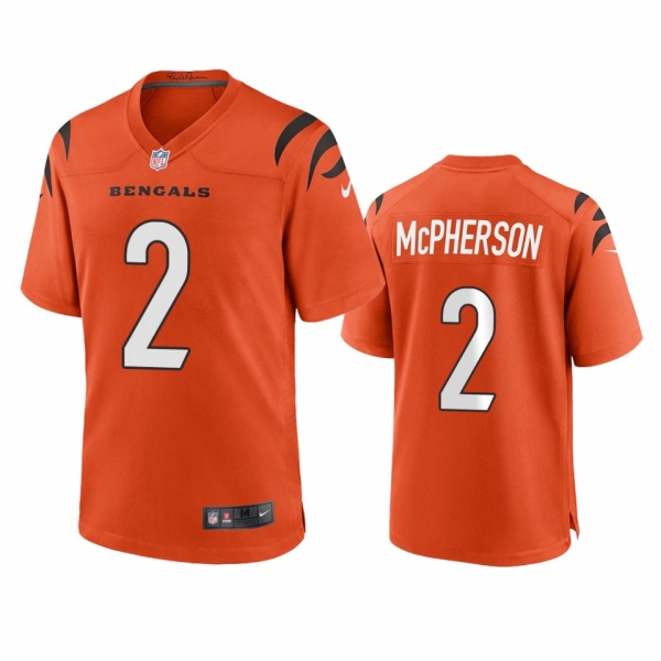 Cincinnati Bengals Evan McPherson Orange Game Jersey