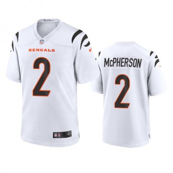 Cincinnati Bengals Evan McPherson White Game Jersey