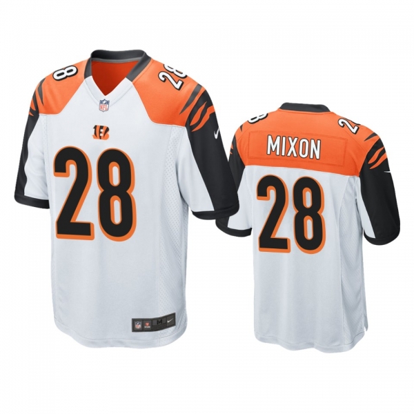 Cincinnati Bengals #28 Joe Mixon White Nike Game Jersey - Men's