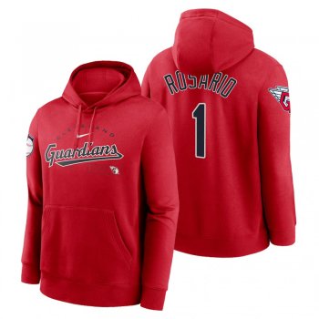 Cleveland Guardians Amed Rosario Red Team Modern Arch Hoodie