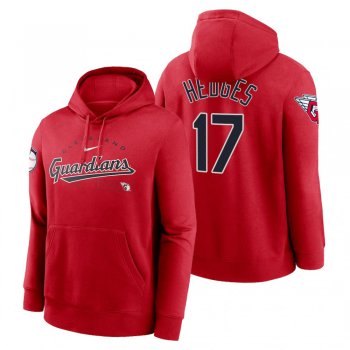 Cleveland Guardians Austin Hedges Red Team Modern Arch Hoodie