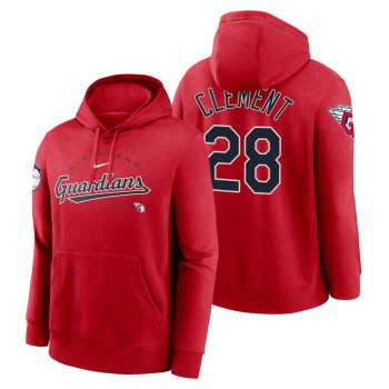 Cleveland Guardians Ernie Clement Red Team Modern Arch Hoodie