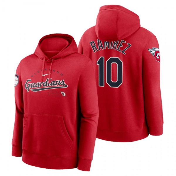 Cleveland Guardians Harold Ramirez Red Team Modern Arch Hoodie