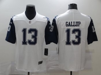 Nike Dallas Cowboys 13 Michael Gallup Color Rush Limited White Men Jersey