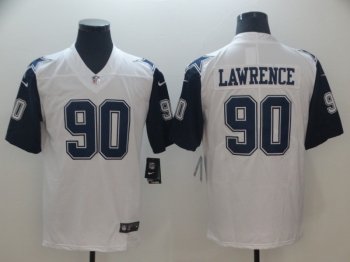 Nike Cowboys 90 DeMarcus Lawrence White Color Rush Limited Men Jersey