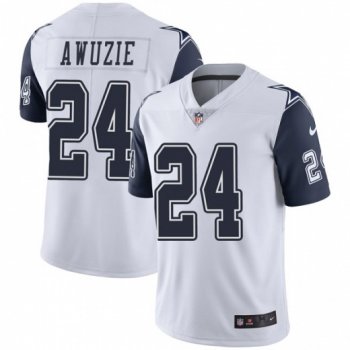 Nike Cowboys 24 Chidobe Awuzie White Color Rush Limited Men Jersey