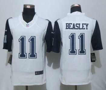 Nike Cowboys 11 Cole Beasley White Men's NFL Limited Color Rush Jersey