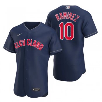 Men's Cleveland Guardians Harold Ramirez Navy Authentic Alternate Jersey