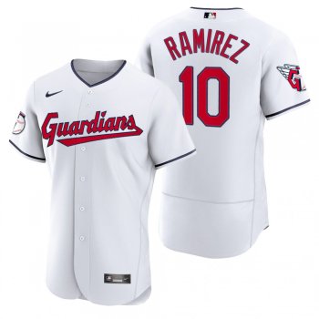 Men's Cleveland Guardians Harold Ramirez White Authentic Home Jersey