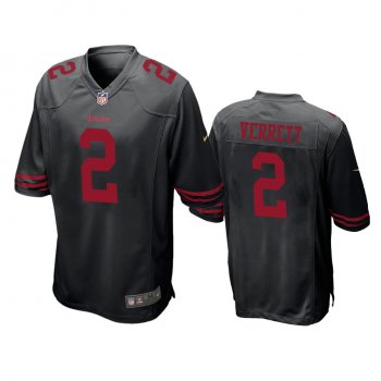 San Francisco 49ers Jason Verrett Black Game Jersey