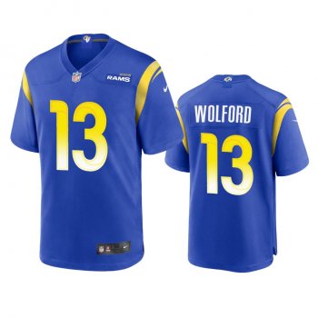 Los Angeles Rams John Wolford Royal Game Jersey