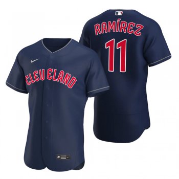 Men's Cleveland Guardians Jose Ramirez Navy Authentic Alternate Jersey