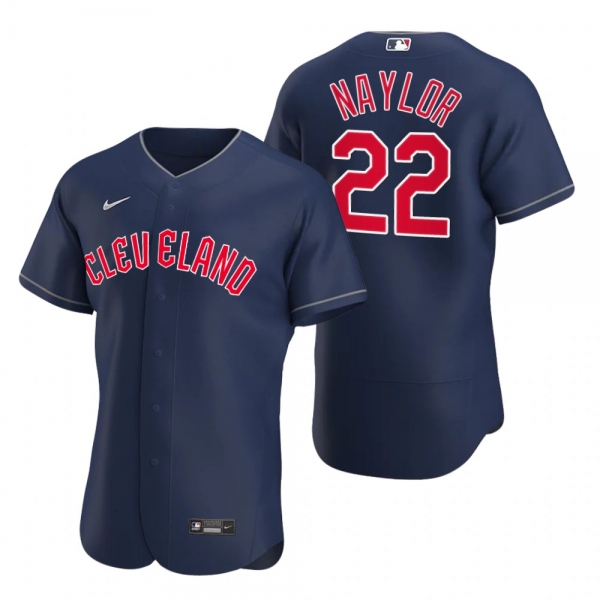 Men's Cleveland Guardians Josh Naylor Navy Authentic Alternate Jersey