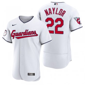 Men's Cleveland Guardians Josh Naylor White Authentic Home Jersey