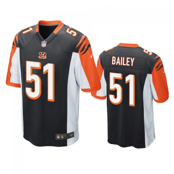 Cincinnati Bengals Markus Bailey Black Game Jersey