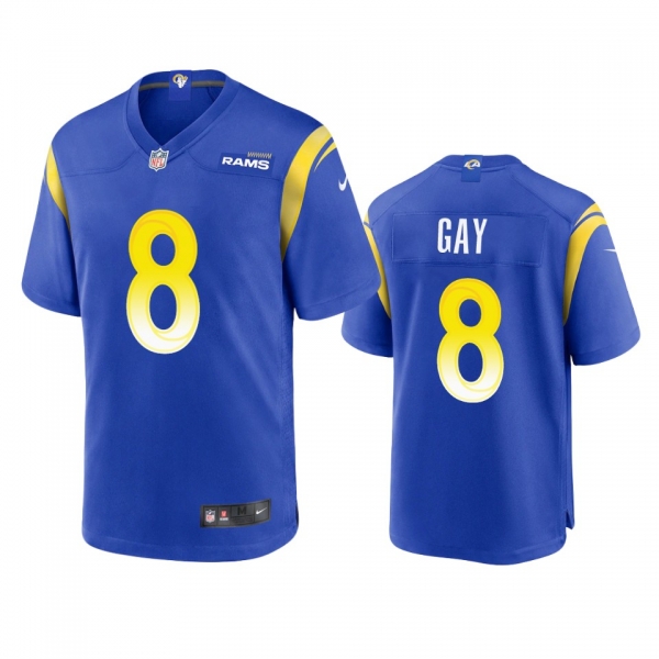 Los Angeles Rams Matt Gay Royal Game Jersey