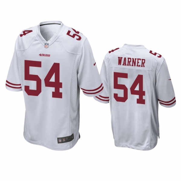 San Francisco 49ers #54 Fred Warner White Game Jersey - Men's