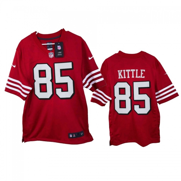 San Francisco 49ers George Kittle Scarlet 2021 Game Jersey