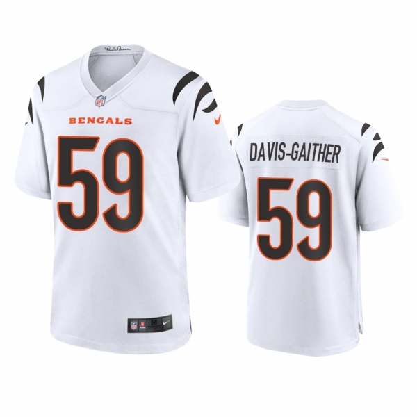 Cincinnati Bengals Akeem Davis-Gaither White 2021 Game Jersey