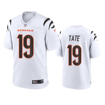 Cincinnati Bengals Auden Tate White 2021 Game Jersey