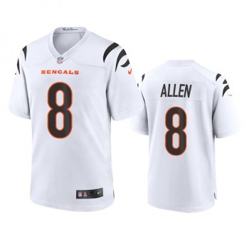 Cincinnati Bengals Brandon Allen White 2021 Game Jersey