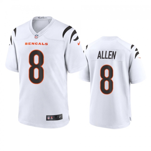 Cincinnati Bengals Brandon Allen White 2021 Game Jersey